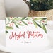Printable Christmas Buffet Cards, Holiday Food Label Cards, Editable ...