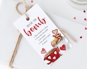 Valentine's Day Hot Chocolate Bomb Tag, Printable Hot Chocolate Bomb Gifts Tags, Valentine's Day Tag, Hot Cocoa Bomb Tag, Templett, #V21