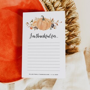 Cartes de gratitude Friendsgiving, Je suis reconnaissant pour la carte, Friendsgiving imprimable, Carte de remerciement de Thanksgiving, Téléchargement instantané, Templett, #TG3
