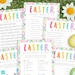Easter Games Bundle, Printable Easter Games for Kids, Editable ...