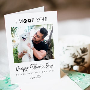 Vaderdag hond papa kaart, hond vaderdag kaart sjabloon, vaderdagkaart van hond, beste hond papa ooit kaart downloaden, Templett, #FD