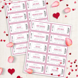 Love Coupon Book for Her, Printable Love Coupon Book, Editable Love ...
