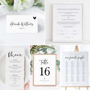 Puede incluir: Tarjeta de n&uacute;mero de mesa de boda con marco dorado rosado y texto negro. La tarjeta dice "Mesa 16" con un peque&ntilde;o coraz&oacute;n y los nombres "Amanda & Matthew" y la fecha "01.11.2023".