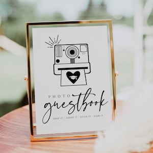 Graduation Photo Guestbook Sign, Printable Graduation Photo Guestbook Sign, Guestbook Table Sign, Editable Graduation Sign, Templett, #GRD