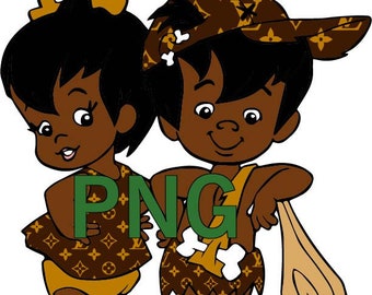 Pebbles & BamBam Png Files Instant Download | Etsy