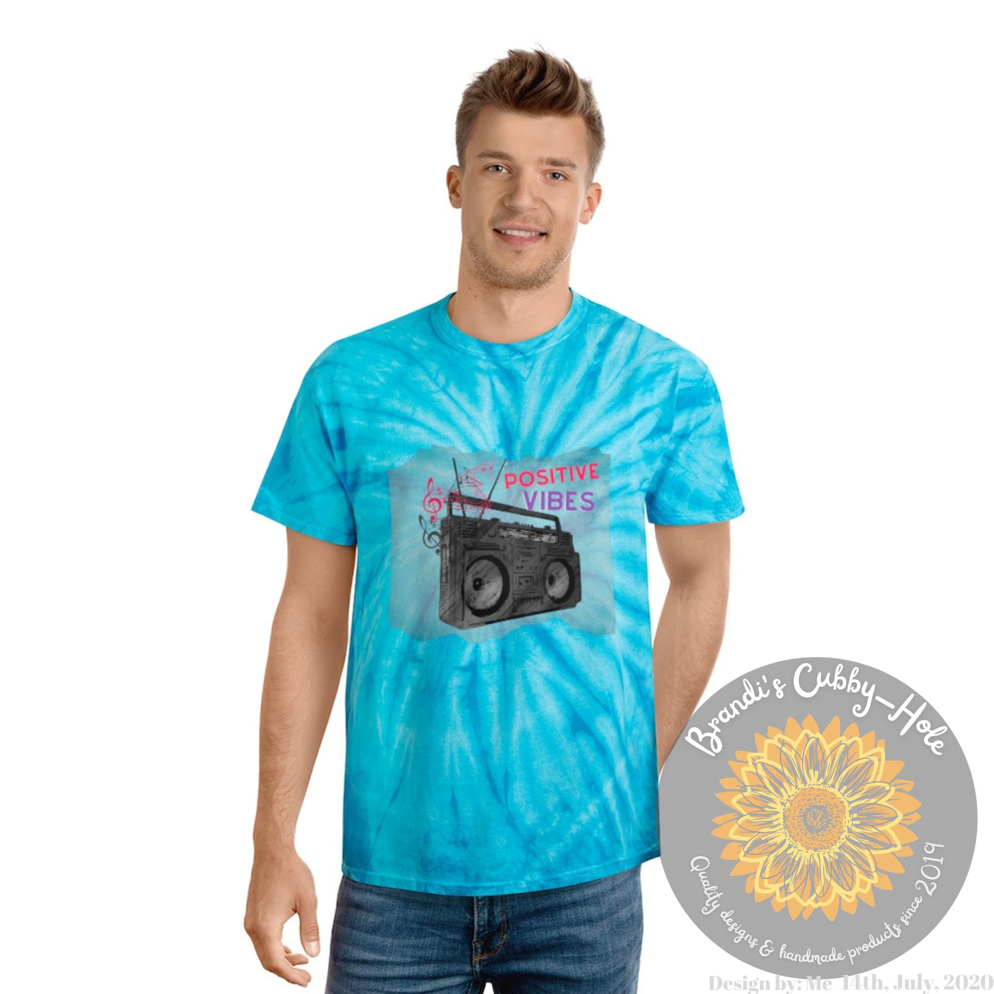 Tie-dye Shirt Tie Dye Tie Die Tshirt Boombox Graphic Tee | Etsy