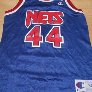 1990 New Jersey Nets Coleman 44 Vintage Champion Retro koszulka NBA z lat 90