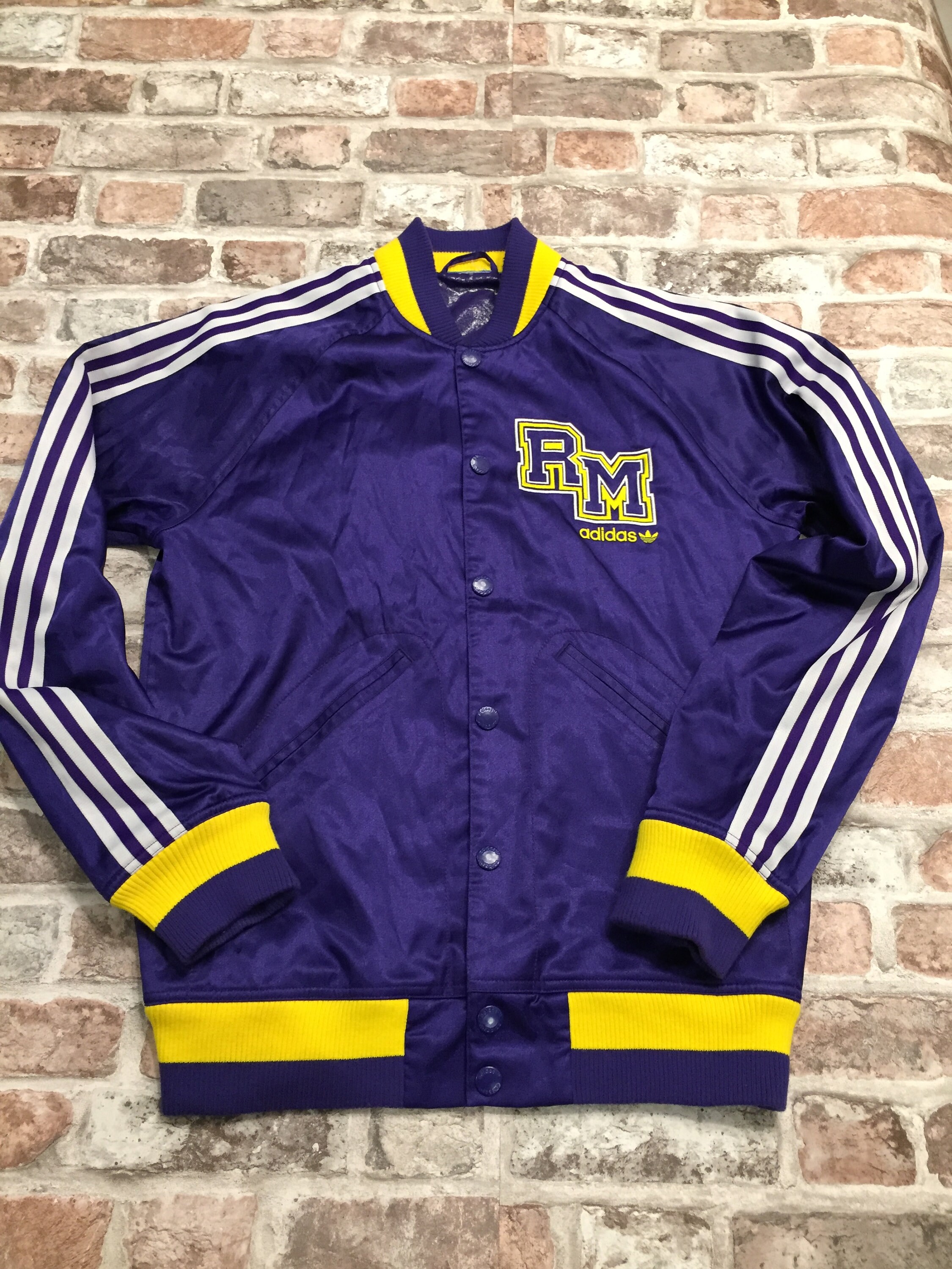 Purple and gold adidas jacket sale