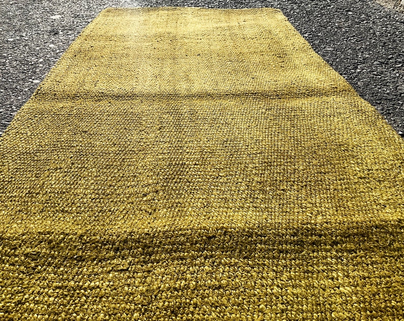 5x2 ft Turkish long runner hallway kilim runner Green Hemp runner Rug Hemp runner handknotted runner rug 163x71 cm Vintage rug