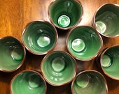 Set of 9 vintage Sake tea cups, Visiun China