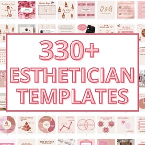 330+ Esthetician Templates Bundle | The Complete Social Media Template Bundle for Estheticians | Esthetician Template | Skincare Template