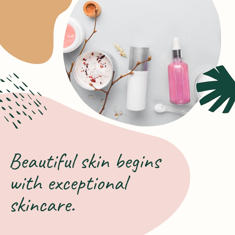 EDITABLE 50 Skin care Instagram Quotes Post Pack Skincare Etsy