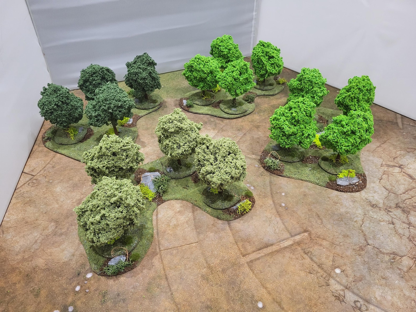 28mm Wargaming Modular Large Tree Scenery Set: Tabletop Terrain ...
