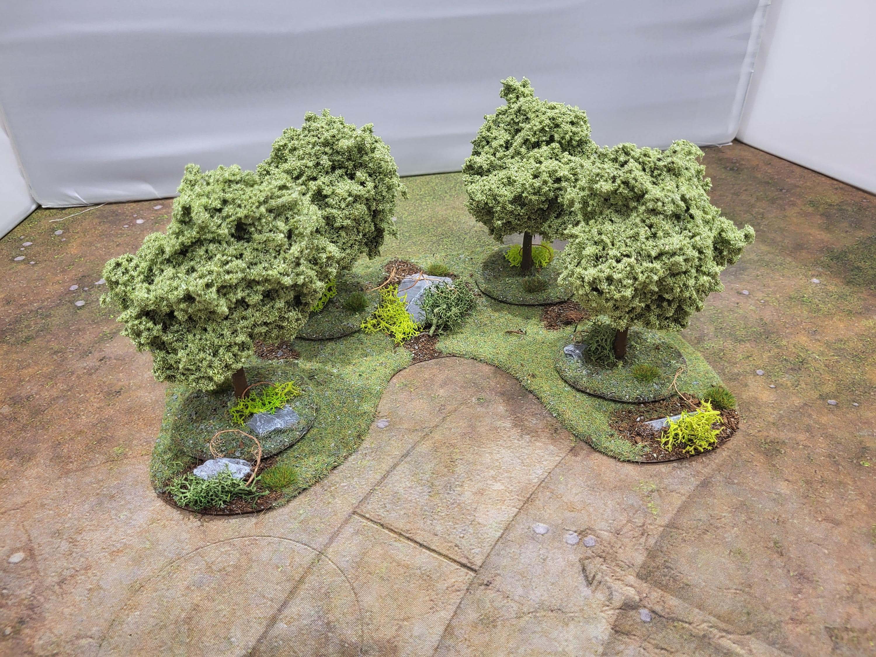 28mm Wargaming Modular Tree Scenery Set (4): Tabletop Terrain, Old ...
