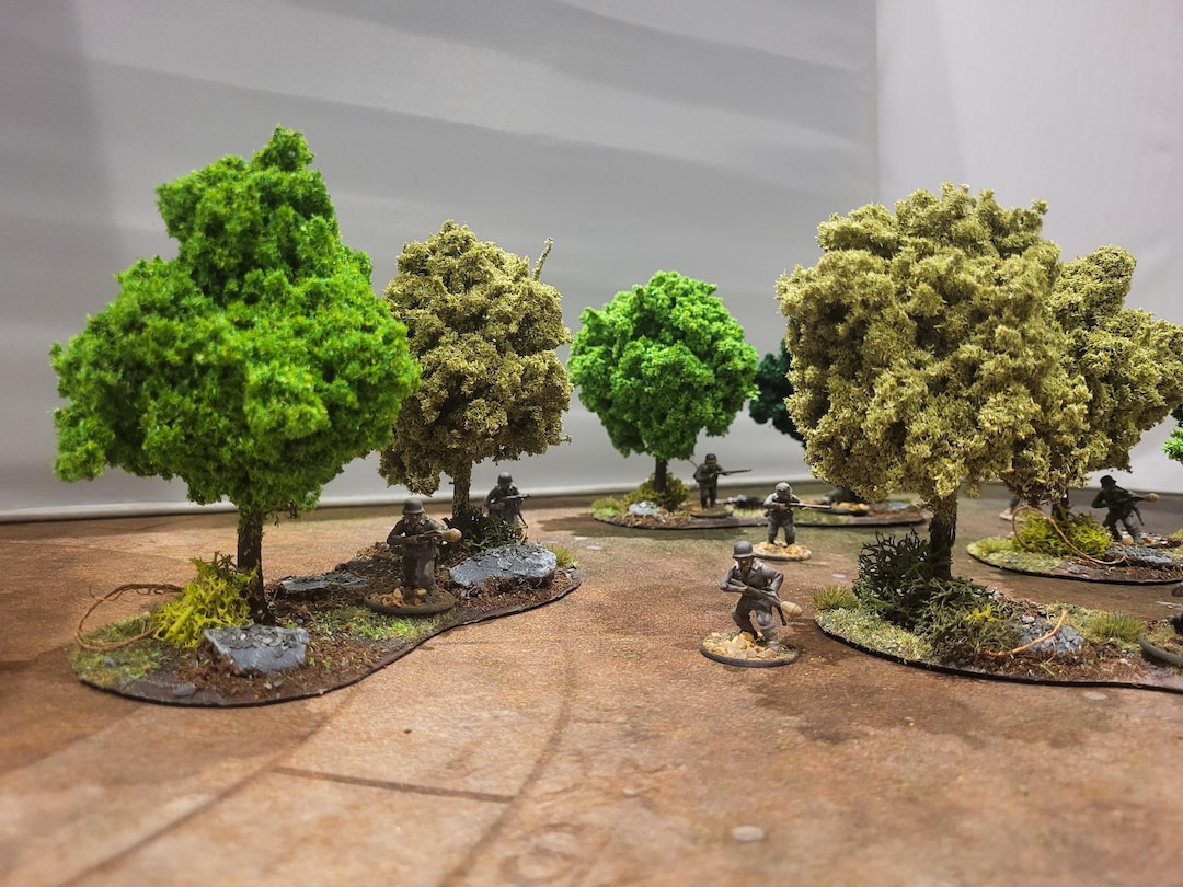 28mm Wargaming Trees: Set of 8 - Warhammer Old World, 40K D&D - Etsy