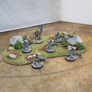 28mm Rocky Valley Terrain Base: Wargaming Scenery (Made to Order)