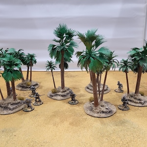 28mm Wargaming Palm Tree: Hand-Painted Terrain for - Warhammer Old World, 40K, D&D