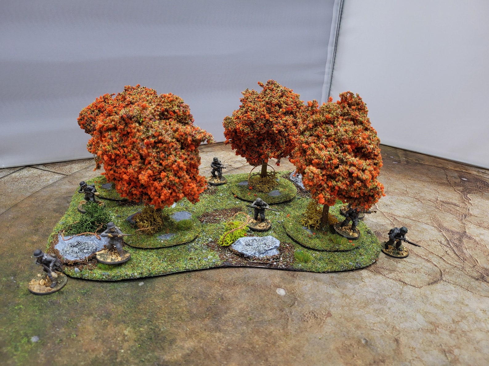 28mm Wargaming Modular Tree Scenery Set (4): Tabletop Terrain, Old ...