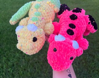 Handmade Crochet Dragon Plushie