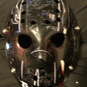 Torn poster hockey mask jason
