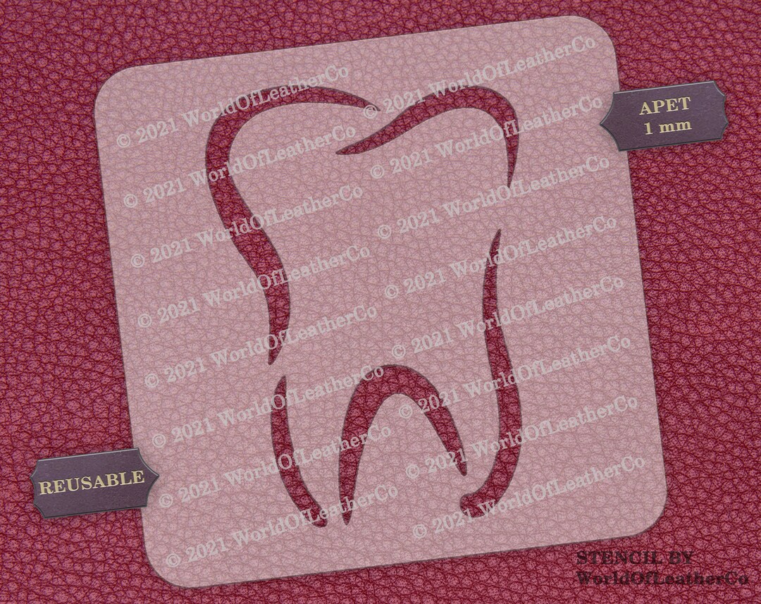 Tooth Stencil L0051 - Etsy