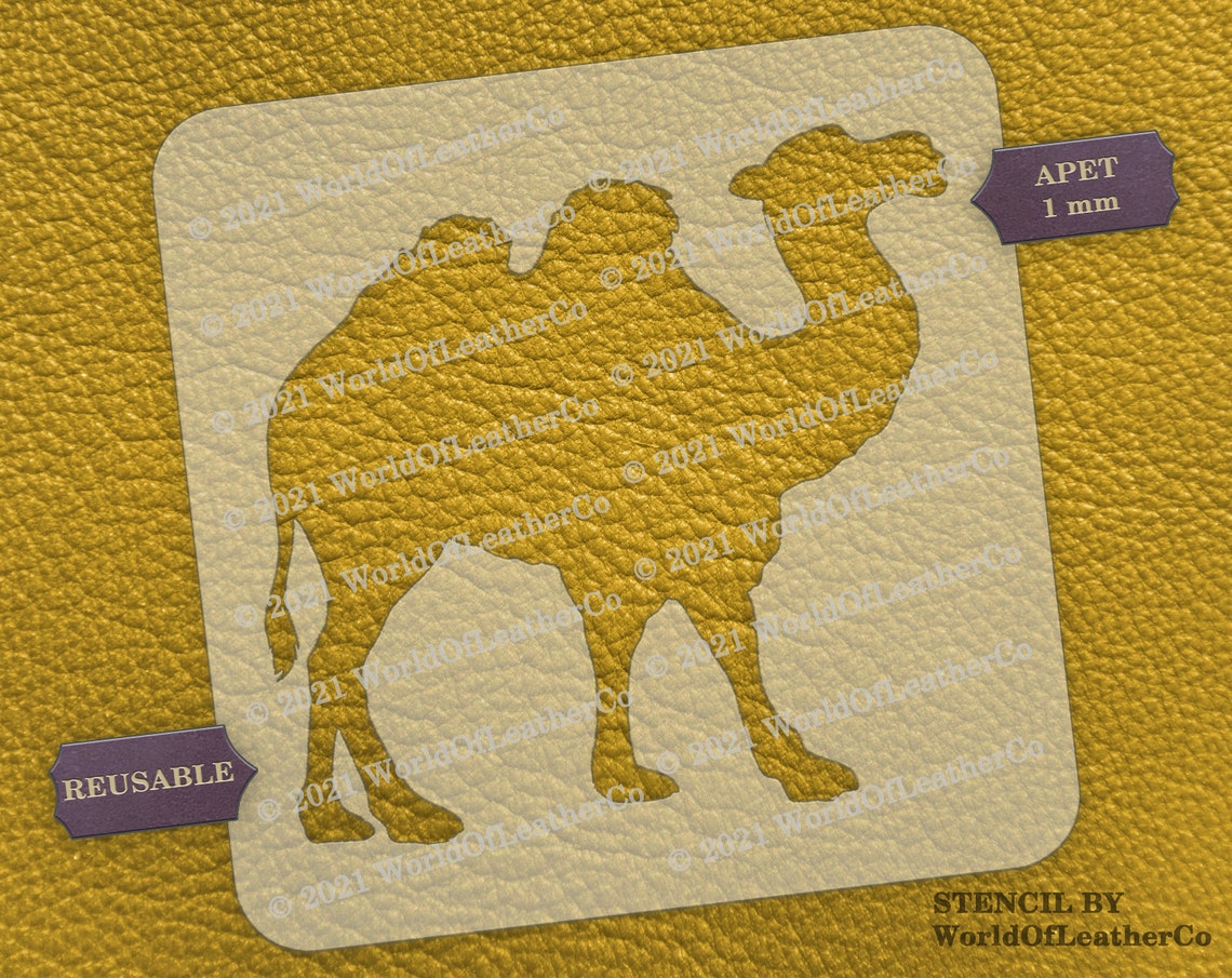 Desert Camel Stencil L0122 - Etsy