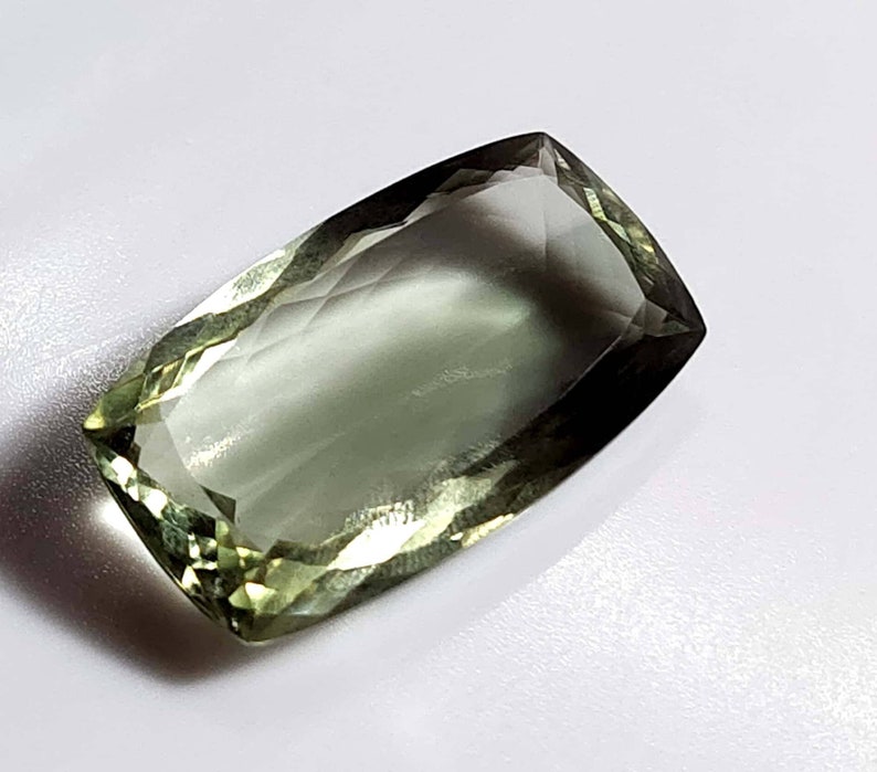 GREEN AMETHYST 10 x 8 MM CUSHION CUT AAA ALL NATURAL