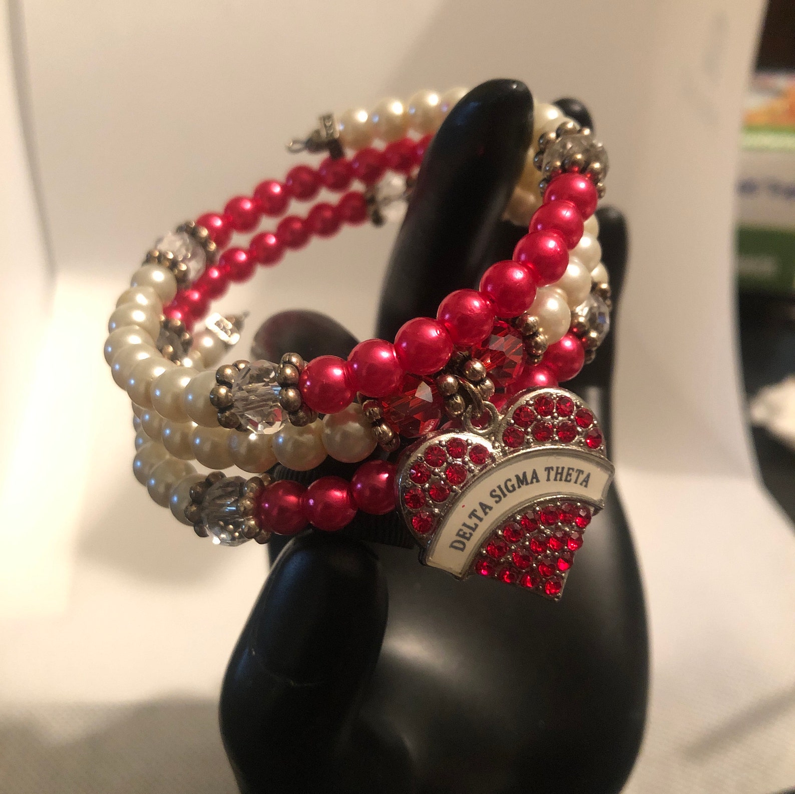 Delta Sigma Theta Charm Bracelet Etsy