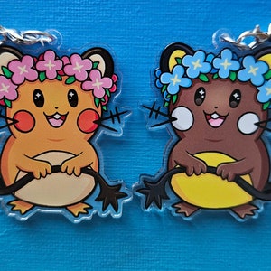 Double-Sided Dedenne Flower Charm