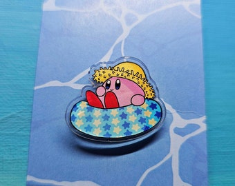 Kirby Floatie Acrylic Pin (30mm)