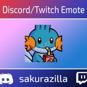 Mudkip Sip-emote (Twitch/Discord)
