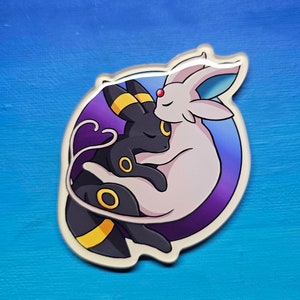 Espeon Umbreon Cuddling Magnet