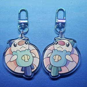 Double-Sided Oshawott Floatie Charm