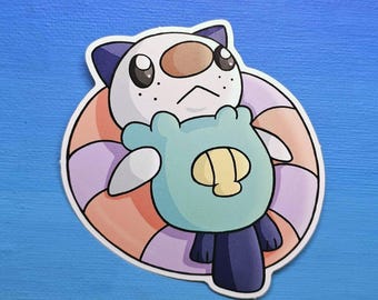 Oshawott Floatie Sticker (3")