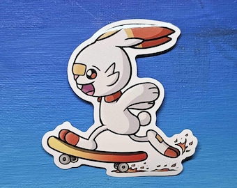 Scorbunny Skateboard Vinyl Sticker (3")