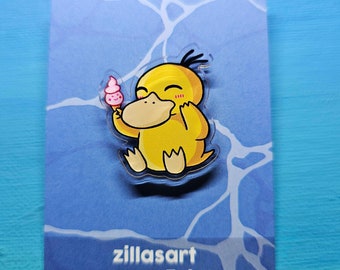 Psyduck Ice Cream Acrylic Pin (30mm)