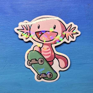 Shiny Wooper Skateboard Sticker