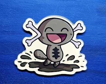 Paldean Wooper Playing in the Mud Acrylic Magnet (2.5")