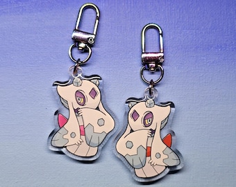 Double-Sided Acrylic Epoxy Shy Froslass Charm (2")
