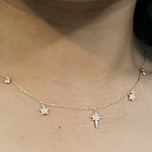 Gold/Silver Stars Dainty Necklace