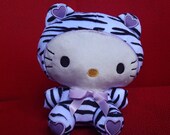 Hello Kitty As Zebra Heart Plush Stuffed Doll Soft Toy