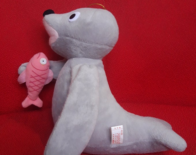 Vintage Robby Seal Pingu Friend Banpresto 1995 Plush Stuffed Doll Soft ...