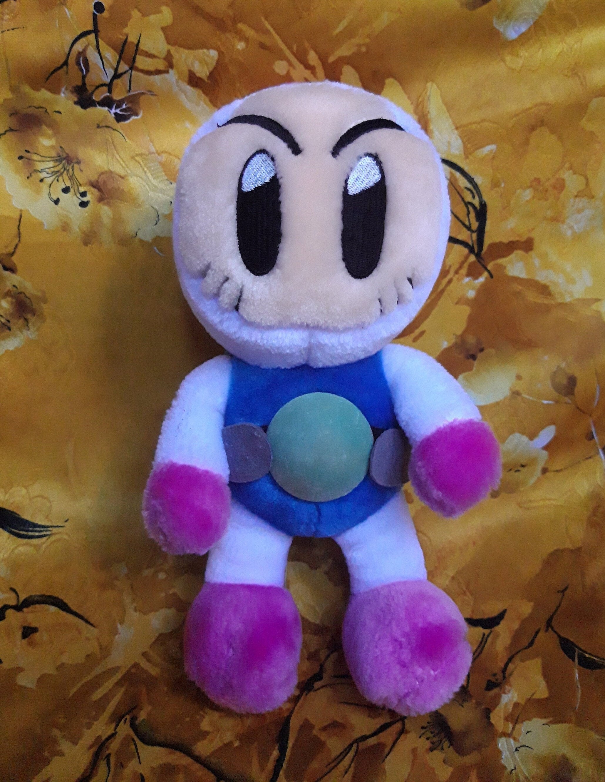 Vintage Bomberman Hudson Soft Takara 1998 Plush Stuffed Doll