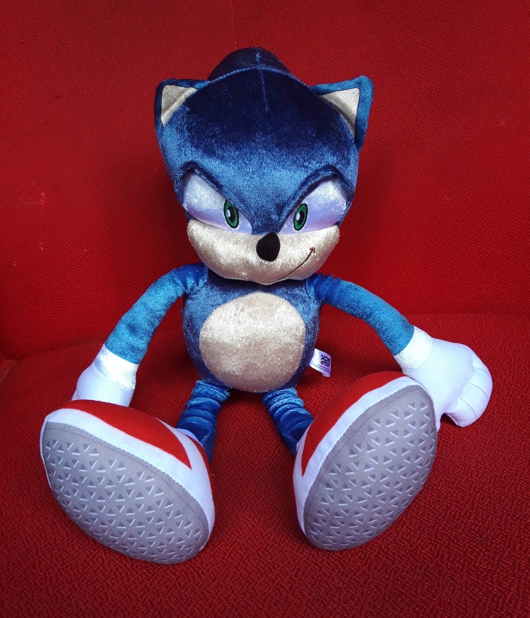 Shiny Sonic the Hedgehog SEGA Plush Stuffed Doll Soft Toy Etsy UK