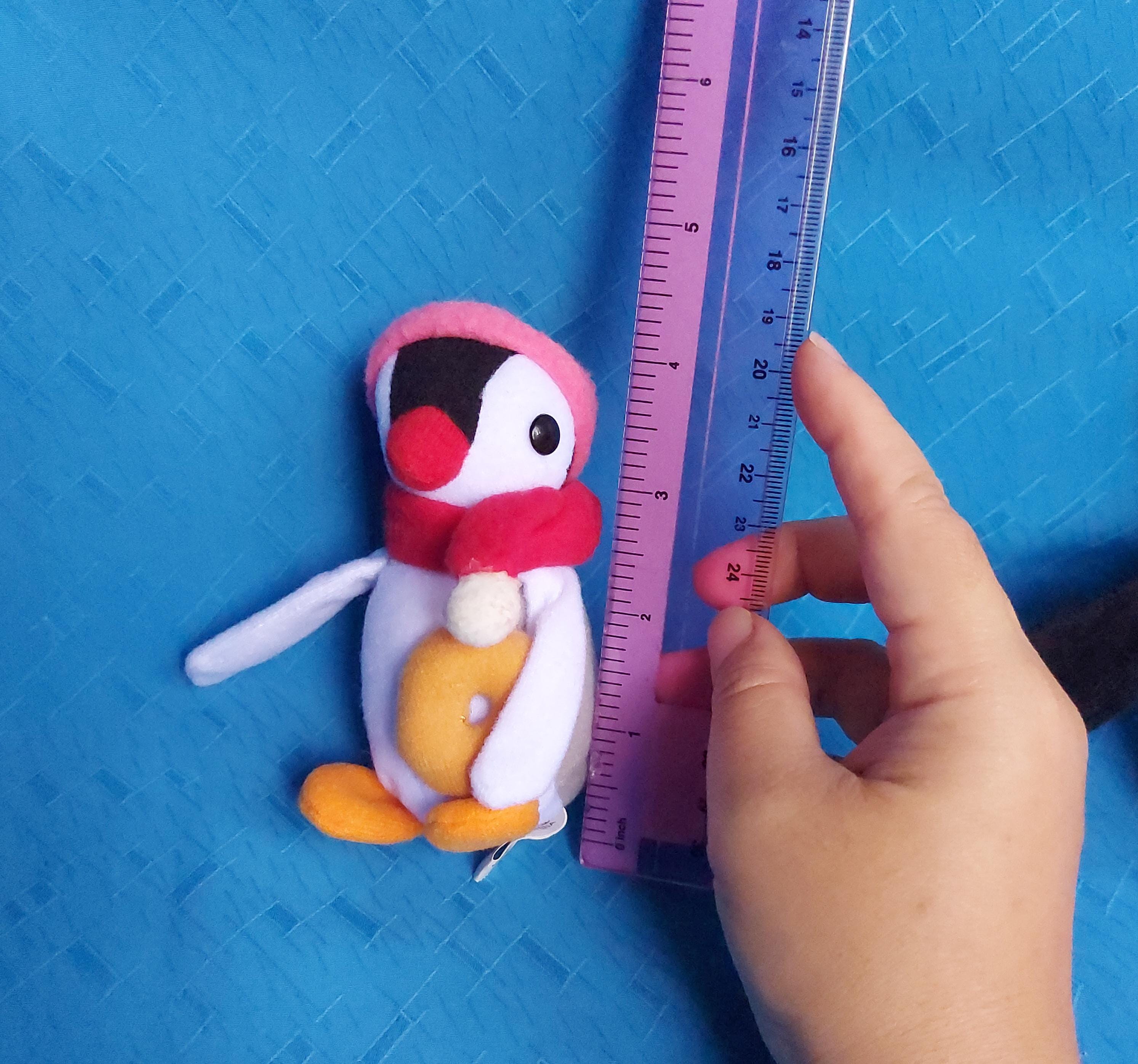 Pingu and Pinga Hold Donut Mister Donut Plush Stuffed Doll Soft