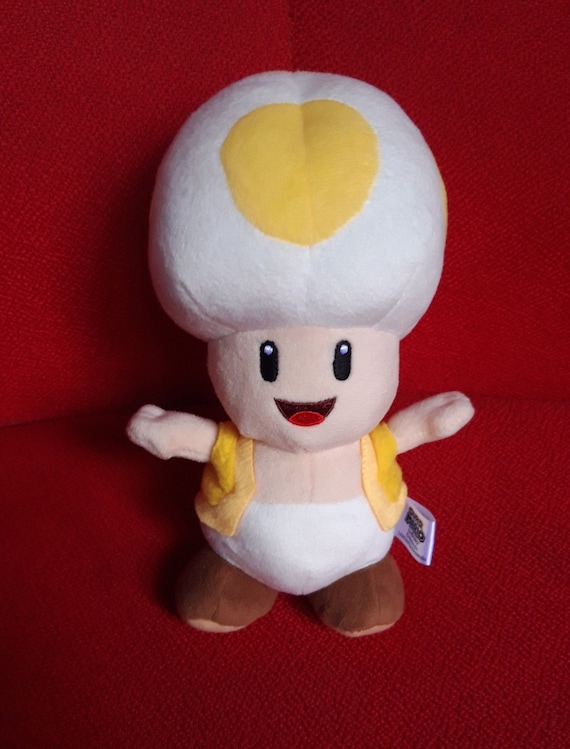 Super Mario Yellow Toad Sanei Nintendo Plush Stuffed Doll Soft Toy 