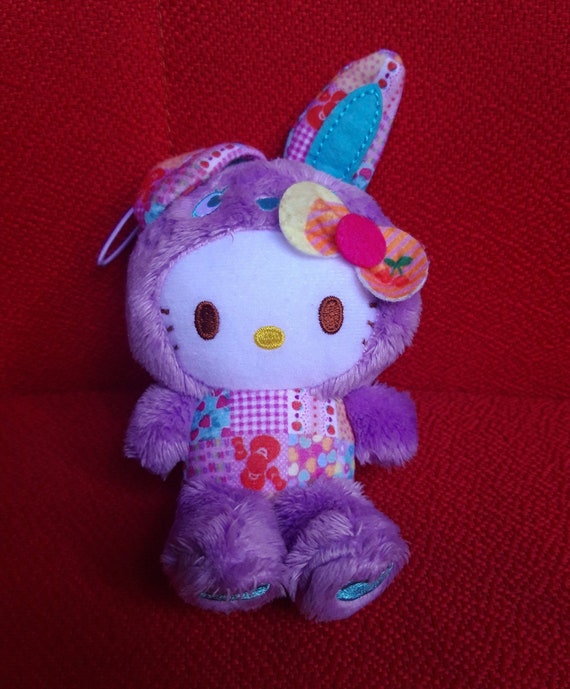 purple rabbit soft toy
