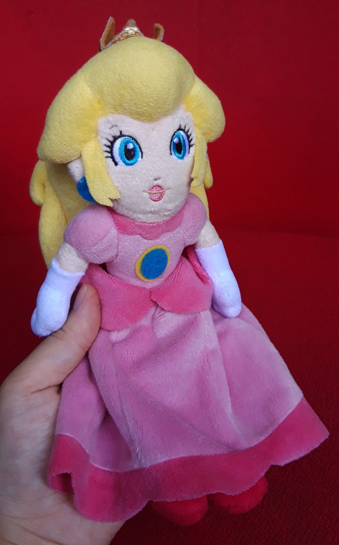 Super Mario Princess Peach Nintendo SANEI Plush Stuffed Doll Etsy