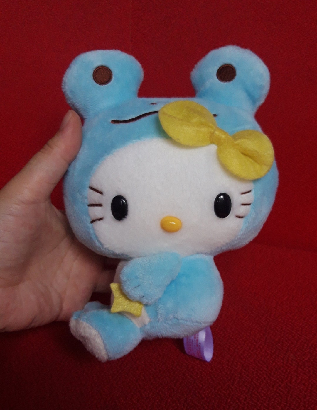 Hello Kitty Blue Frog Plush Stuffed Doll Soft Toy - Etsy