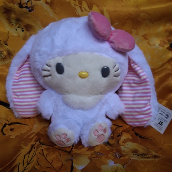 Hello Kitty Bunny Rabbit with Tag Plush Stuffed Doll Soft Toy